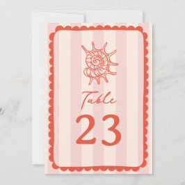 Scalloped Rosa Rand Bröllop Inbjudningar