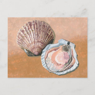 Scallops still Life Vykort