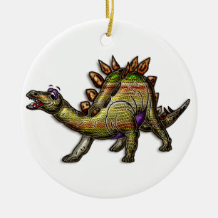 Scaly regnbåge Diosaur Julgransprydnad Keramik