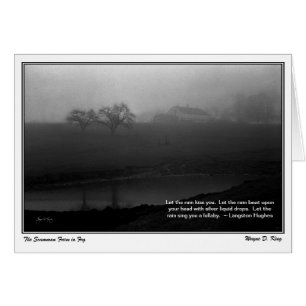 Scamman Farm Shrouded in Fog Hälsningskort