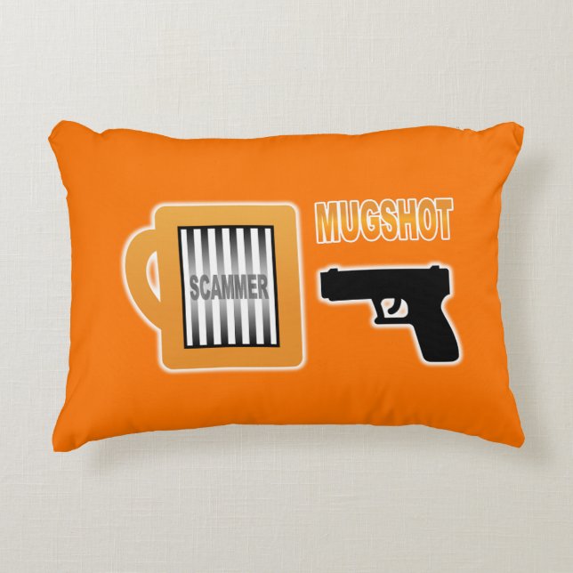 Scammers Mugshot Prydnadskudde (Framsidan)