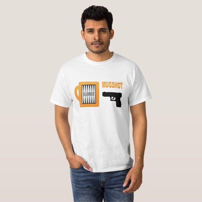 Scammers Mugshot T Shirt (Hel framsida)