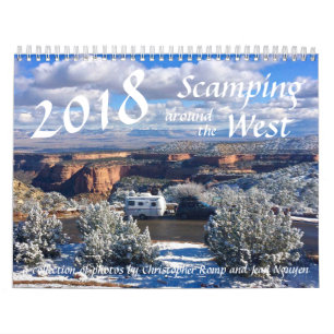 Scamping 2018 runt om den västra kalendern kalender