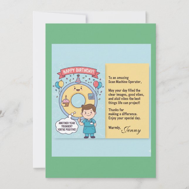 Scan Machine Operators' Birthday Kort (Framsida)