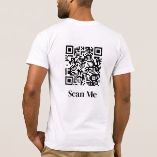 Scan Me Custom QR Code T Shirt