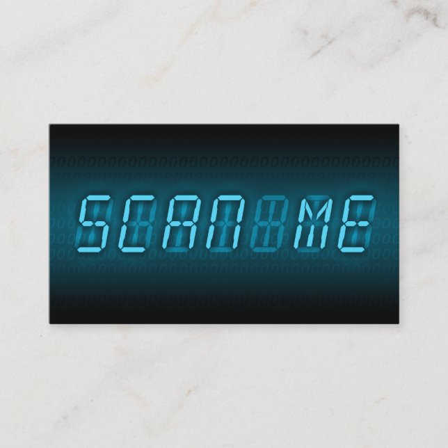 SCAN ME : digital avläsning Visitkort (Framsida)