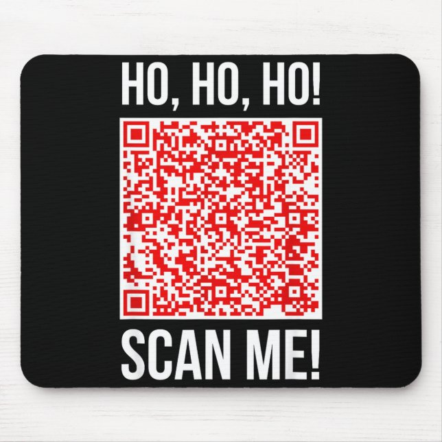 Scan Me! Qr Scan Me Joke Funny Santa Merry Christm Musmatta (Framsidan)