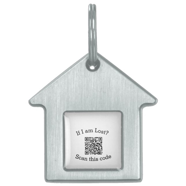 Scan QR code lost found me code pet  ID-bricka Husdjur (Framsidan)