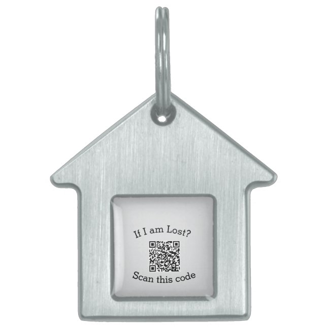 Scan QR code lost found me code pet  ID-bricka Husdjur (Framsidan)