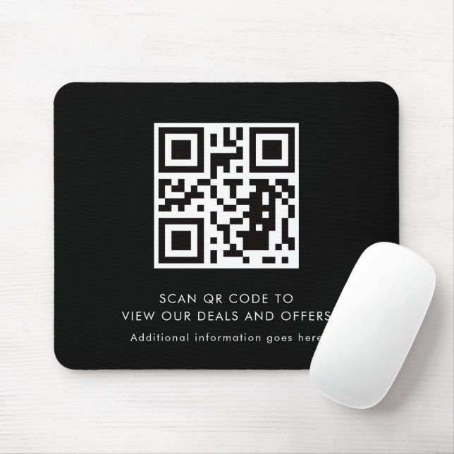 Scan QR Code Modern Promotional Business Musmatta (Med mus)