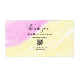 Scan QR to follow us thank you discount code pink Fraktsedel