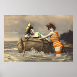 Scanadlous Stripe Bathing Kostym Poster