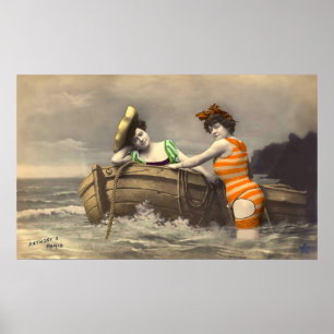 Scanadlous Stripe Bathing Kostym Poster