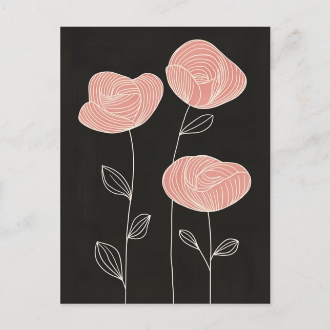 Scandi Bloom No.305 Vykort (Framsida)