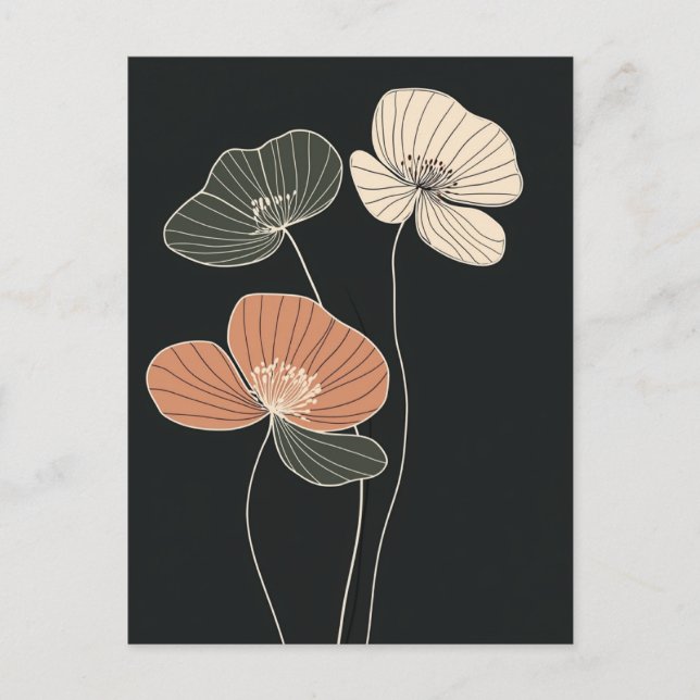 Scandi Bloom No.306 Vykort (Framsida)