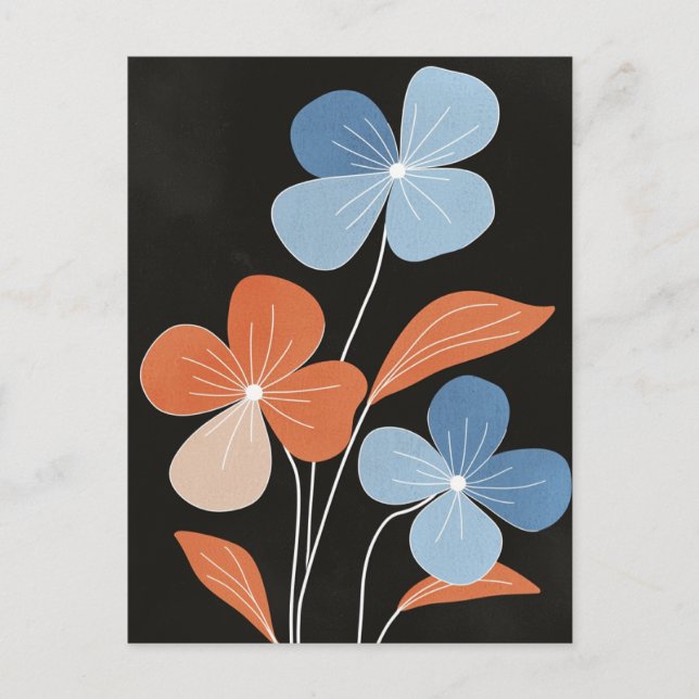 Scandi Bloom No.309 Vykort (Framsida)