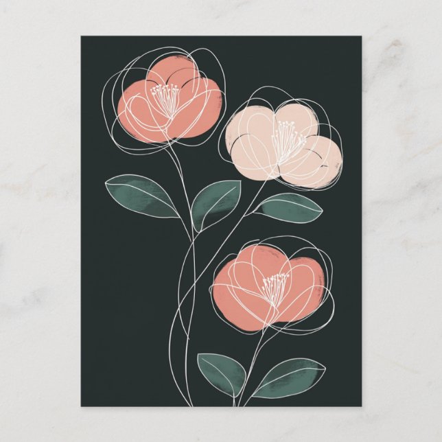 Scandi Bloom No.313 Vykort (Framsida)