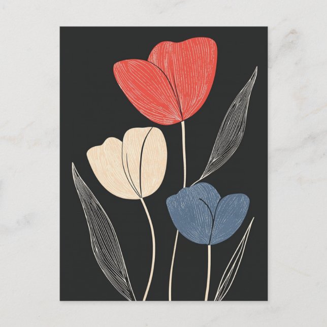 Scandi Bloom No.320 Vykort (Framsida)