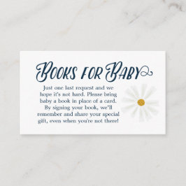 Scandi Daisy Bokar för Baby-höljeskort Tilläggskort