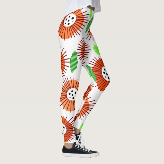 Scandi Flower Garden Leggings (Höger)