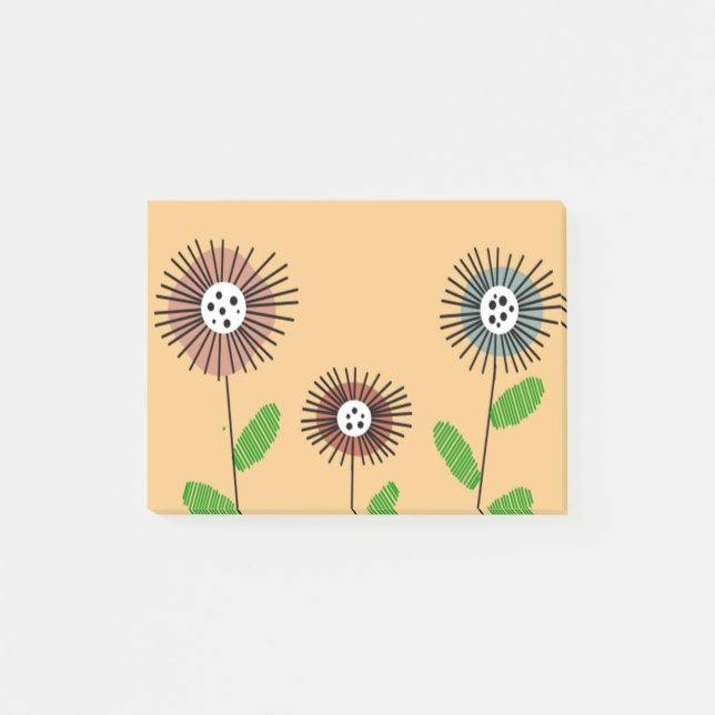 Scandi Flowers Post-it Block (Framsida)