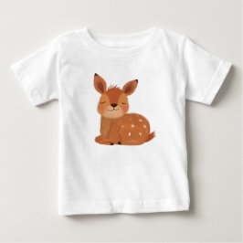 Scandi Folk Hjärtbarn T-Shirt Skog Hjort 