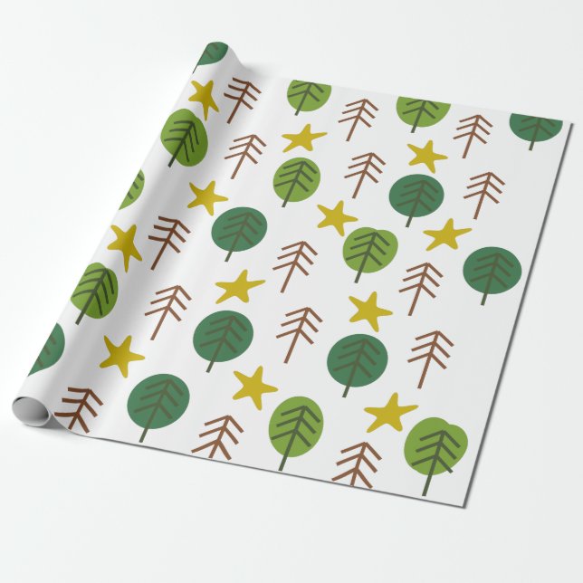 Scandi Forest Presentpapper (Utrullad)