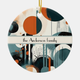 Scandi Groove, anpassningsbar Julgransprydnad Keramik