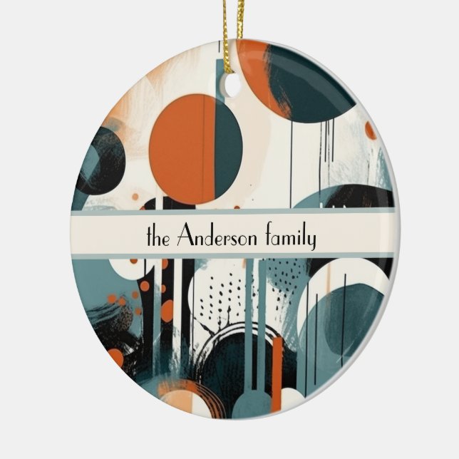 Scandi Groove, anpassningsbar Julgransprydnad Keramik (Vänster)