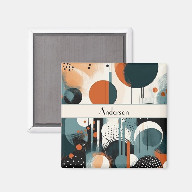 Scandi Groove, anpassningsbar Magnet (Front/Back)