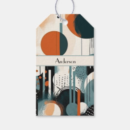 Scandi Groove, anpassningsbar Presentetikett