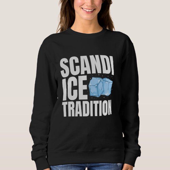 Scandi Ice Tradtion Ice Bath Kall Plunge T Shirt (Framsida)
