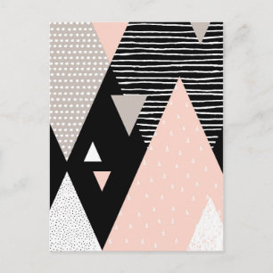 Scandi Mountain Peak Design Vykort