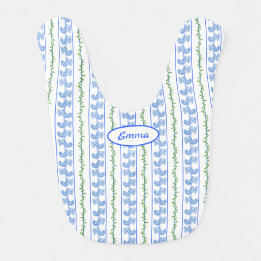 Scandi Nordic Blue Bird Rand Hakklapp
