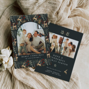 Scandi Photo jul Card Boho Nordic Helgdag Julkort