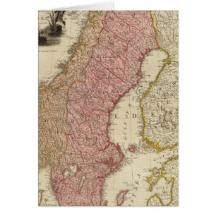 Scandia, Skandinavien Hälsningskort