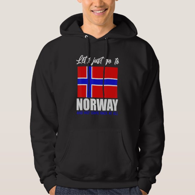 Scandinavia   Norwegian Flag Nordic Country Norway Hoodie (Framsida)