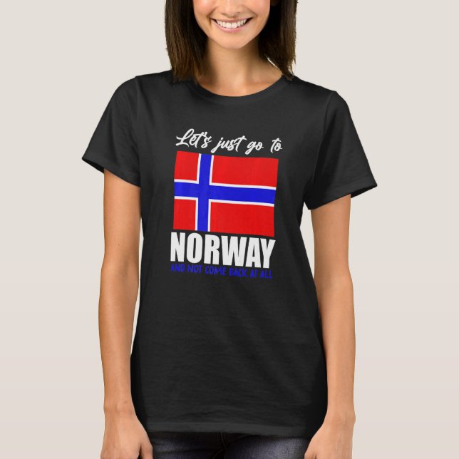 Scandinavia  Norwegian Flag Nordic Country Norway T Shirt (Framsida)