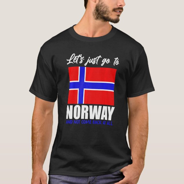 Scandinavia  Norwegian Flag Nordic Country Norway T Shirt (Framsida)