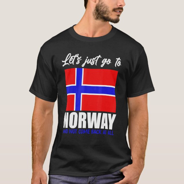 Scandinavia   Norwegian Flag Nordic Country Norway T Shirt (Framsida)