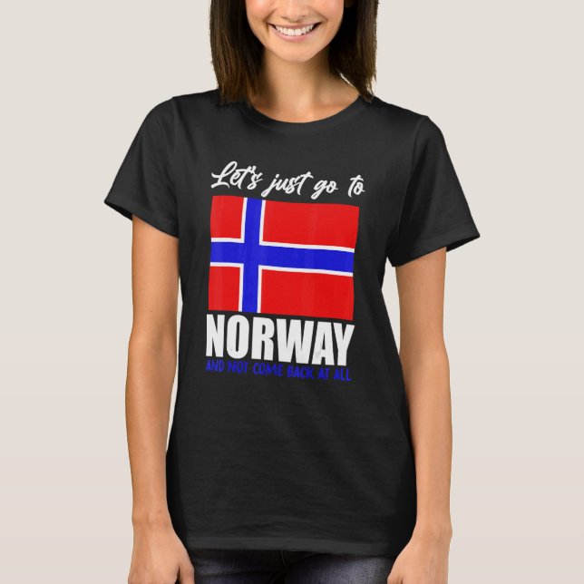 Scandinavia   Norwegian Flag Nordic Country Norway T Shirt (Framsida)