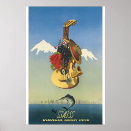 Scandinavian Airline System - Vintage affisch