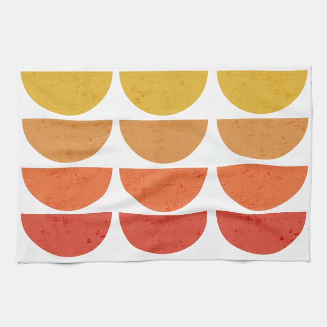 Scandinavian Art Midsekels Sunset Bowls Kökshandduk (Horisontell)