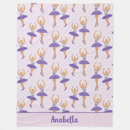 Scandinavian Ballet Ballerina Anpassningsbar Fleecefilt