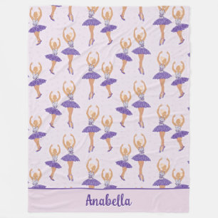 Scandinavian Ballet Ballerina Anpassningsbar Fleecefilt