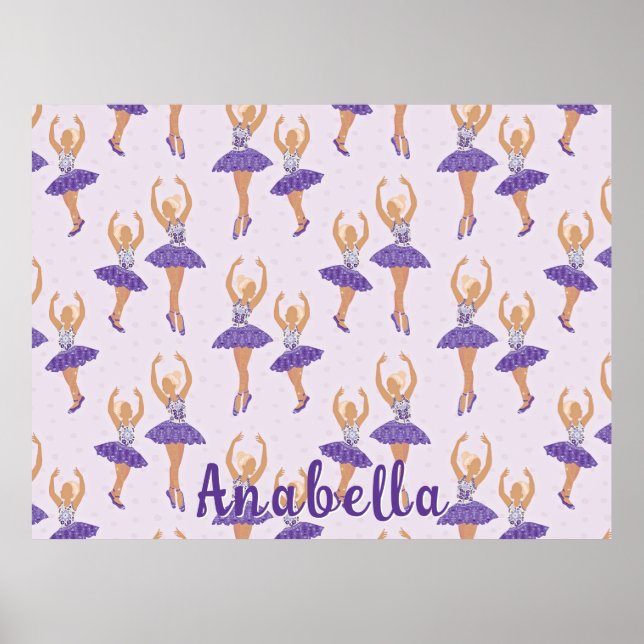 Scandinavian Ballet Ballerina Girls Poster (Framsidan)