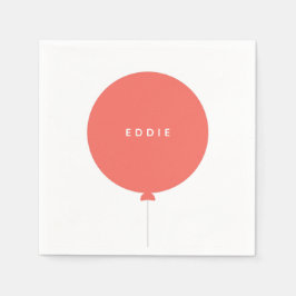 Scandinavian Balloon | Födelsedagsfest av korallet Pappersservett