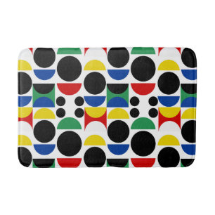 Scandinavian Bauhaus Mid-Century Mönster Badrumsmatta