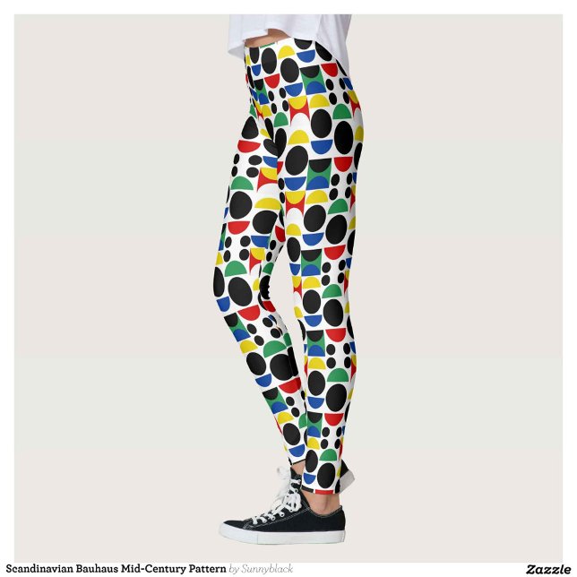 Scandinavian Bauhaus Mid-Century Mönster Leggings (Skapare uppladdad)