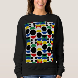Scandinavian Bauhaus Mid-Century Mönster T Shirt